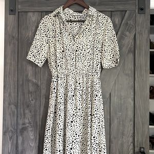 BB Dakota midi collared dress